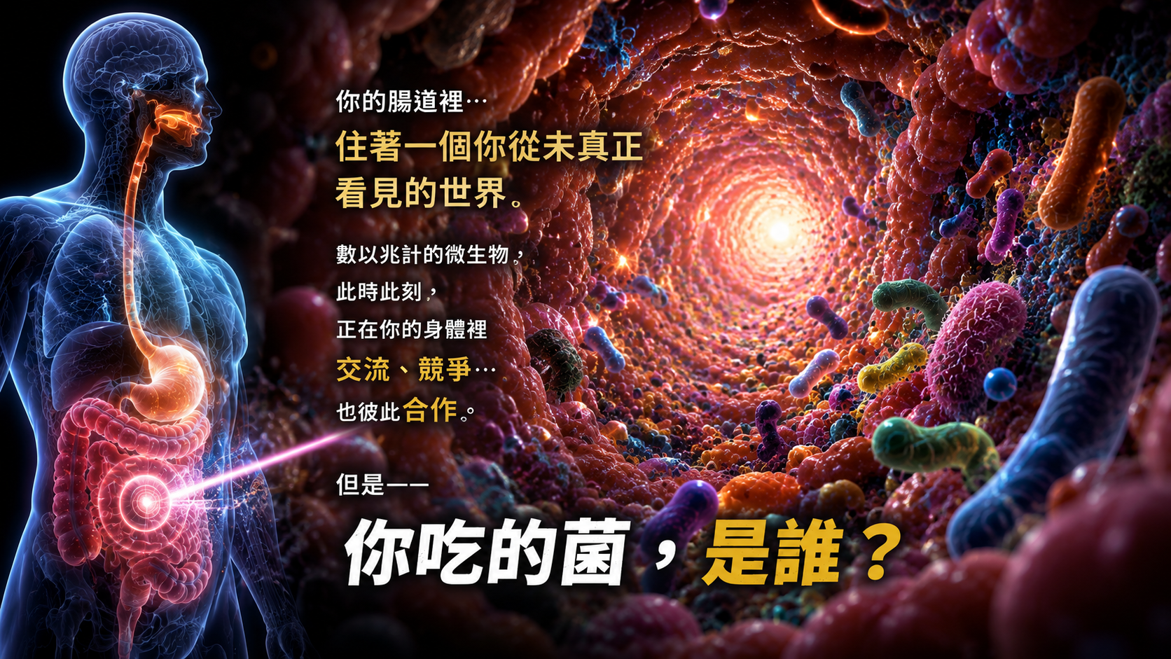 腸道微生物的世界與你吃的菌是誰