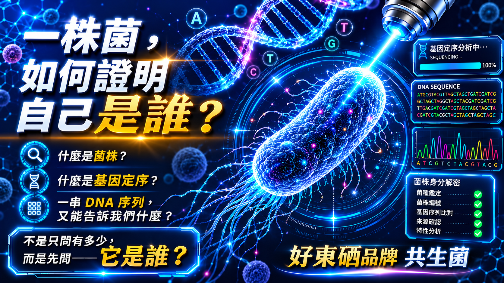 DNA 基因定序與菌株身分鑑定