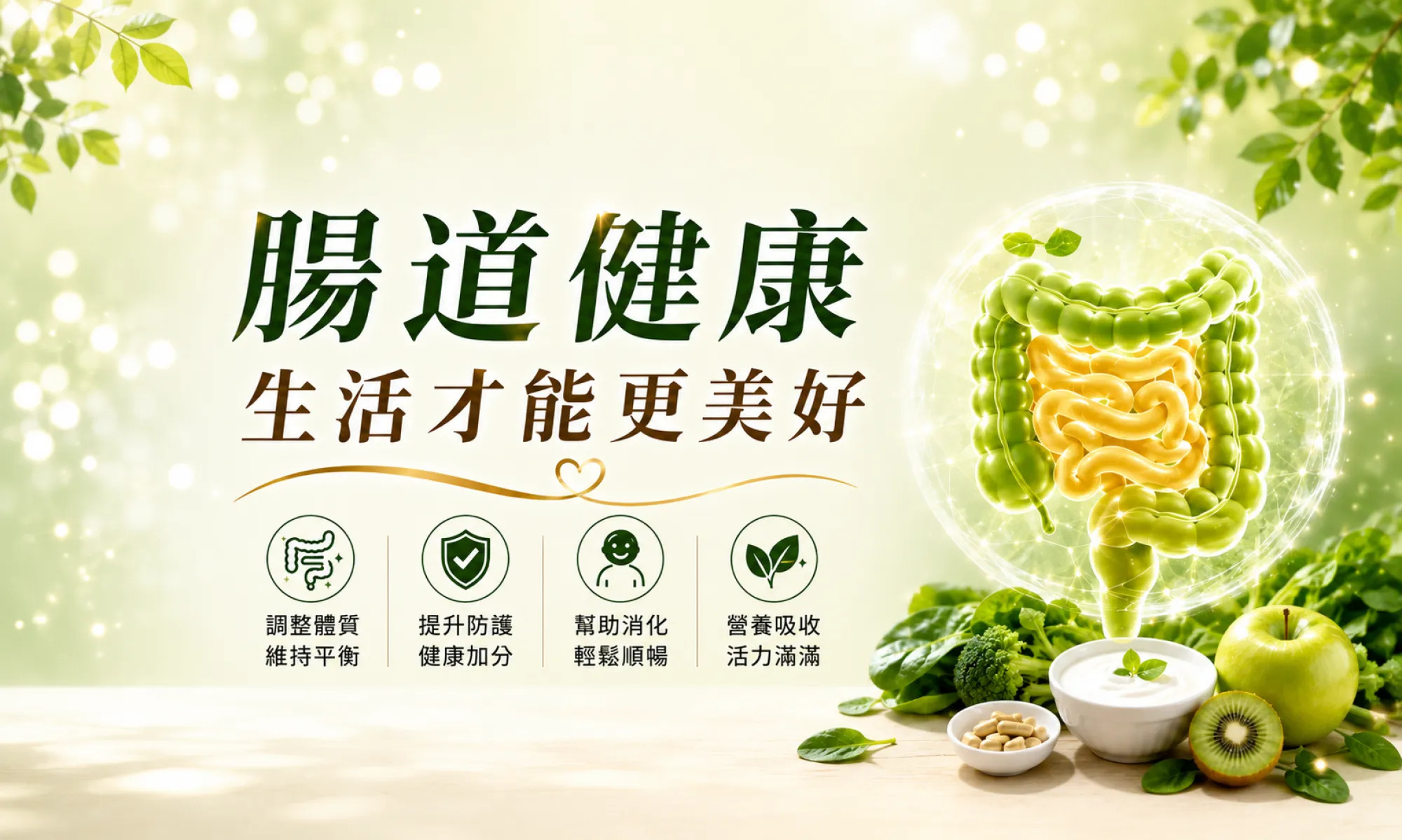 腸道健康，生活才能更美好